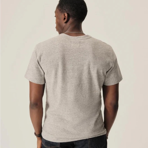 Buck Mason Field Spec Cotton Heavy Tee Shirt Size XXLarge XXL Speckled Grey Gray - Picture 3 of 11